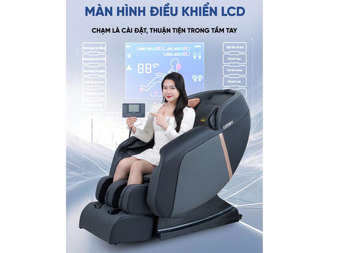 Da PU vân Nappa và điều khiển giọng nói tiếng Việt