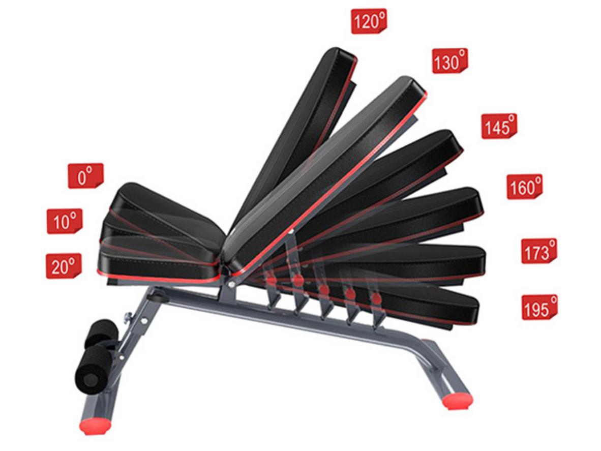Một chiếc ghế, nhiều bài tập cho ngực, vai, tay, bụng và lưng.