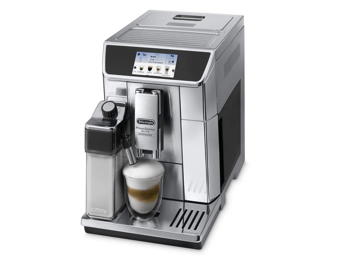 Màn hình cảm ứng TFT 4,3 inch và LatteCrema System giúp Delonghi ECAM650.85.MS dễ dùng, đa dạng đồ uống.