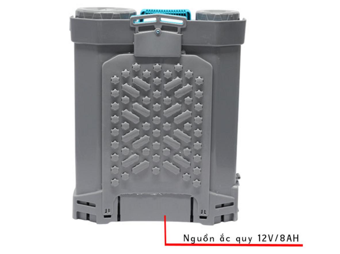 Dung tích 16 lít cân bằng giữa thời gian làm việc và độ cơ động.