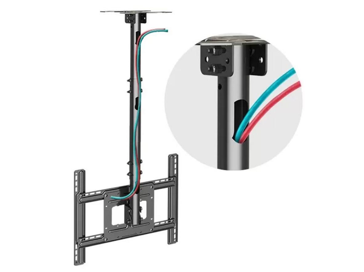 Cơ cấu treo, chỉnh góc và giấu dây của ErgoTek E555.