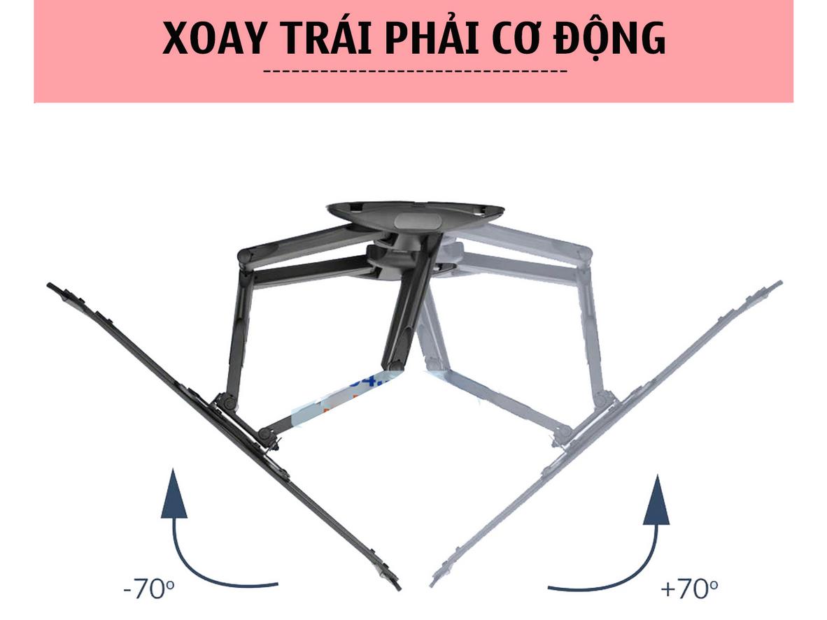 Chuẩn VESA rộng giúp ErgoTek E66 dễ tương thích nhiều dòng TV 32–80 inch.