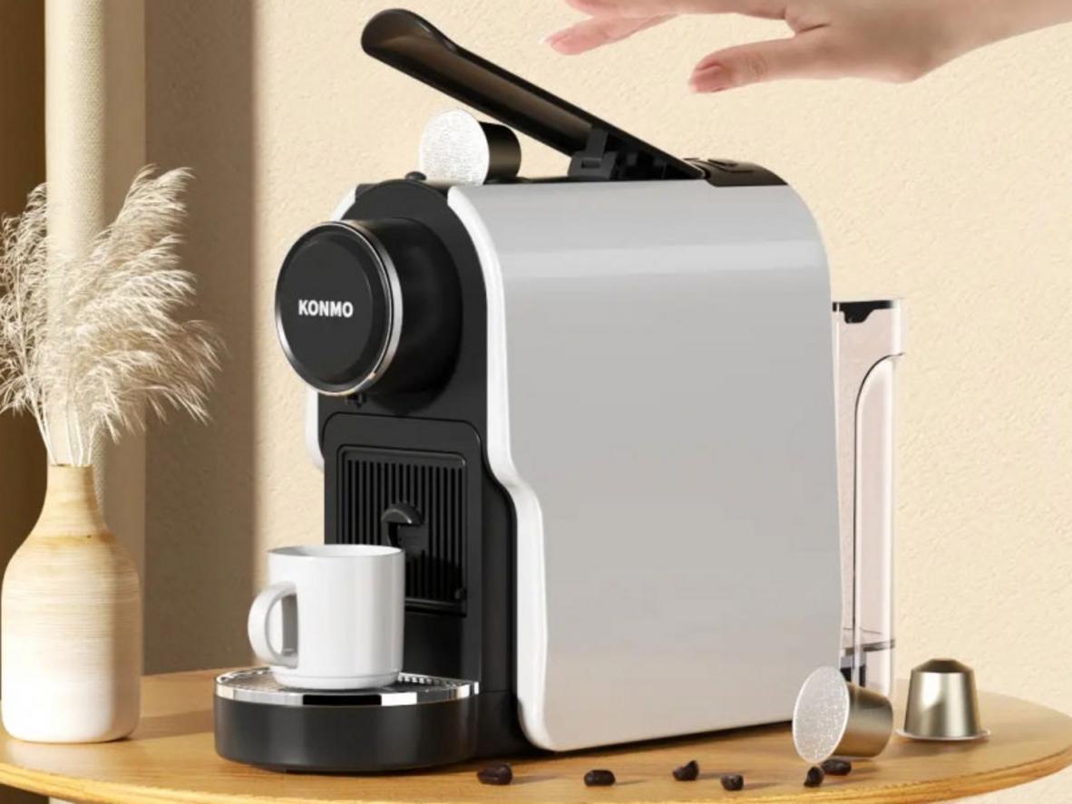Hai chế độ Espresso và Lungo giúp máy phù hợp nhiều thói quen uống cà phê.