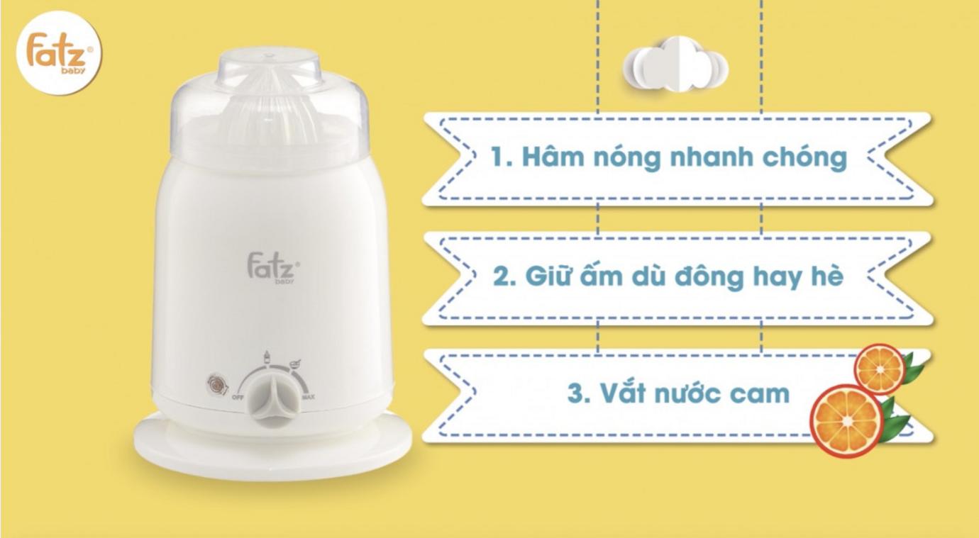 Hâm sữa 40°C giúp làm ấm nhanh và dịu cho sữa mẹ.