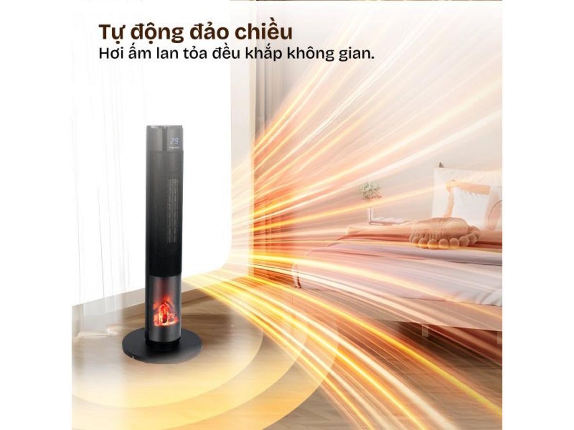 Dải nhiệt 10–49°C giúp điều chỉnh độ ấm linh hoạt theo từng nhu cầu.