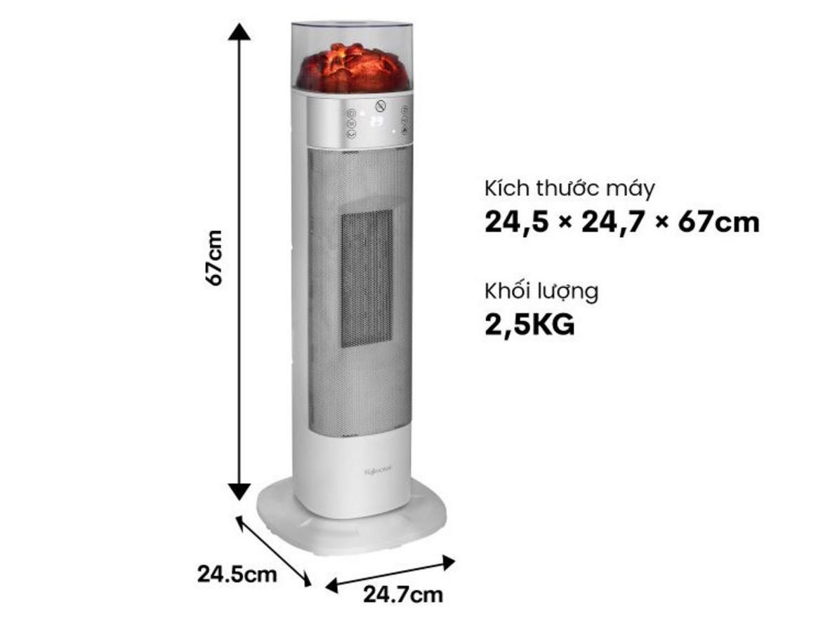 Hẹn giờ 24 giờ hỗ trợ dùng ban đêm thuận tiện.