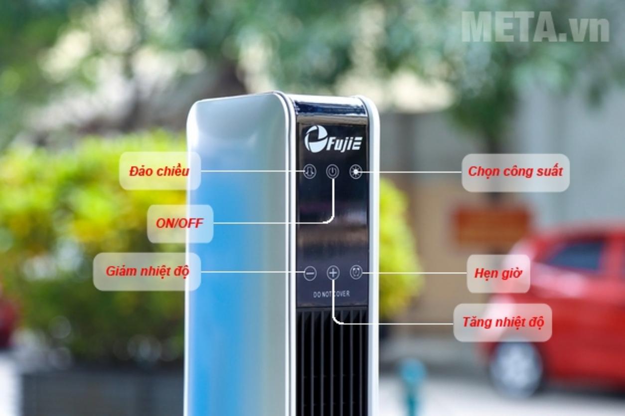 Remote và LCD giúp điều chỉnh nhiệt thuận tiện.
