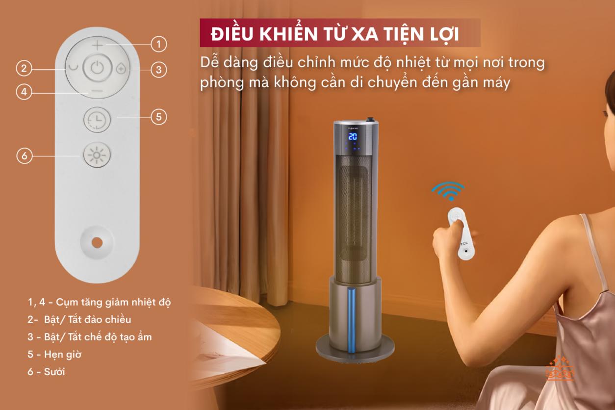 Tạo ẩm giúp không gian ấm mà vẫn dễ chịu.