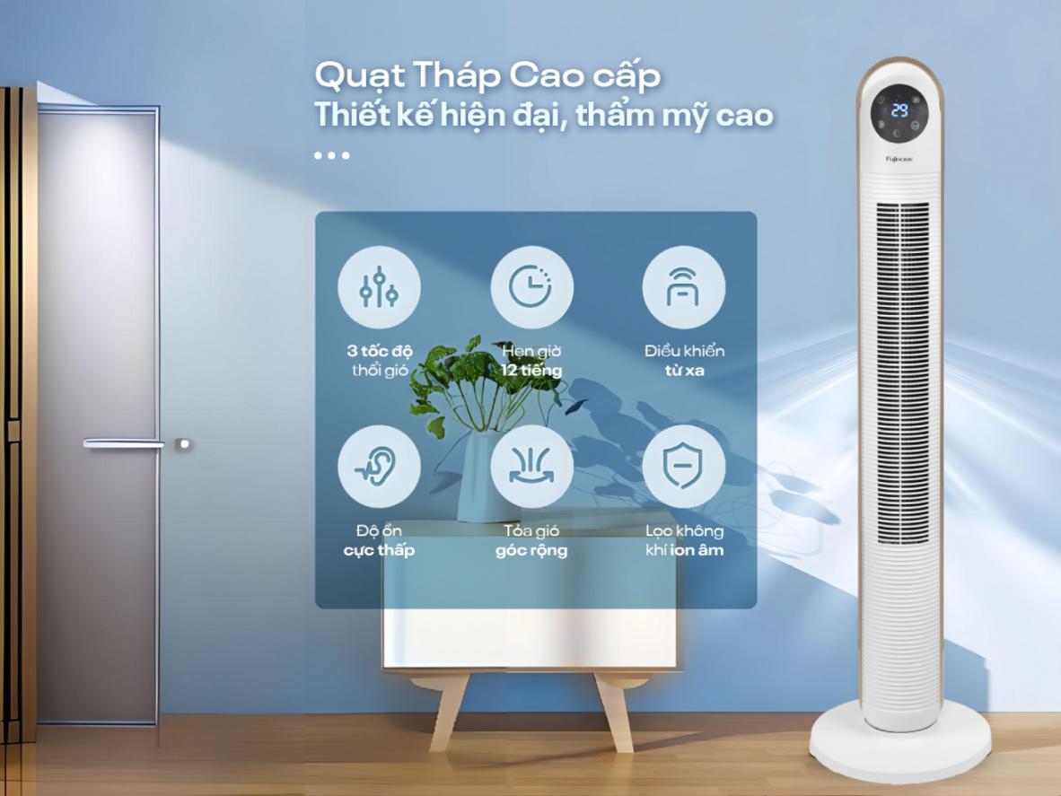 Hẹn giờ dài giúp kiểm soát thời gian dùng rất thuận tiện.