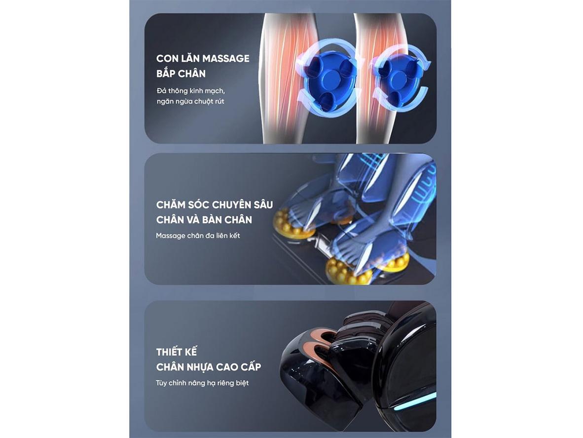 Tổng quan Ghế massage Queen Crown QL008 Luxury