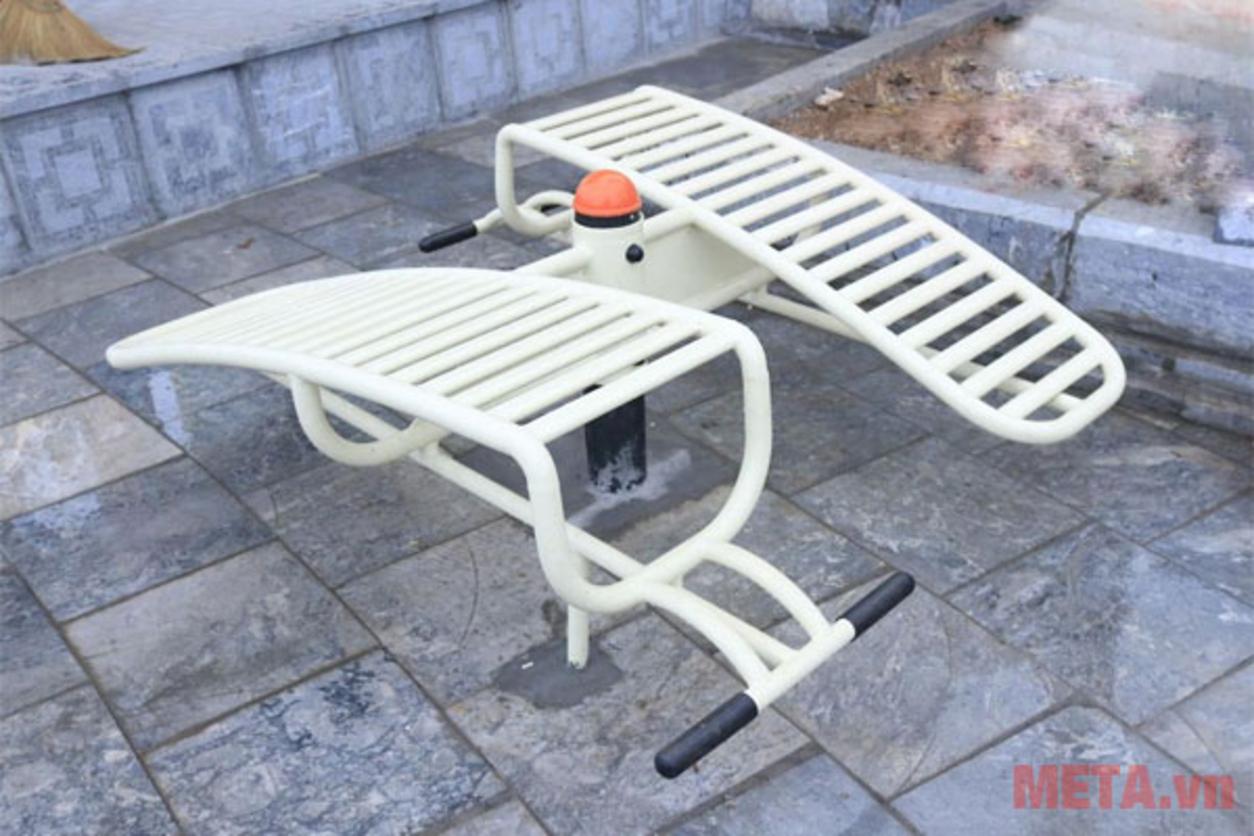 Ghế tập bụng đôi ngược chiều TV7007 phù hợp lắp đặt ngoài trời cho công viên và khu cộng đồng.