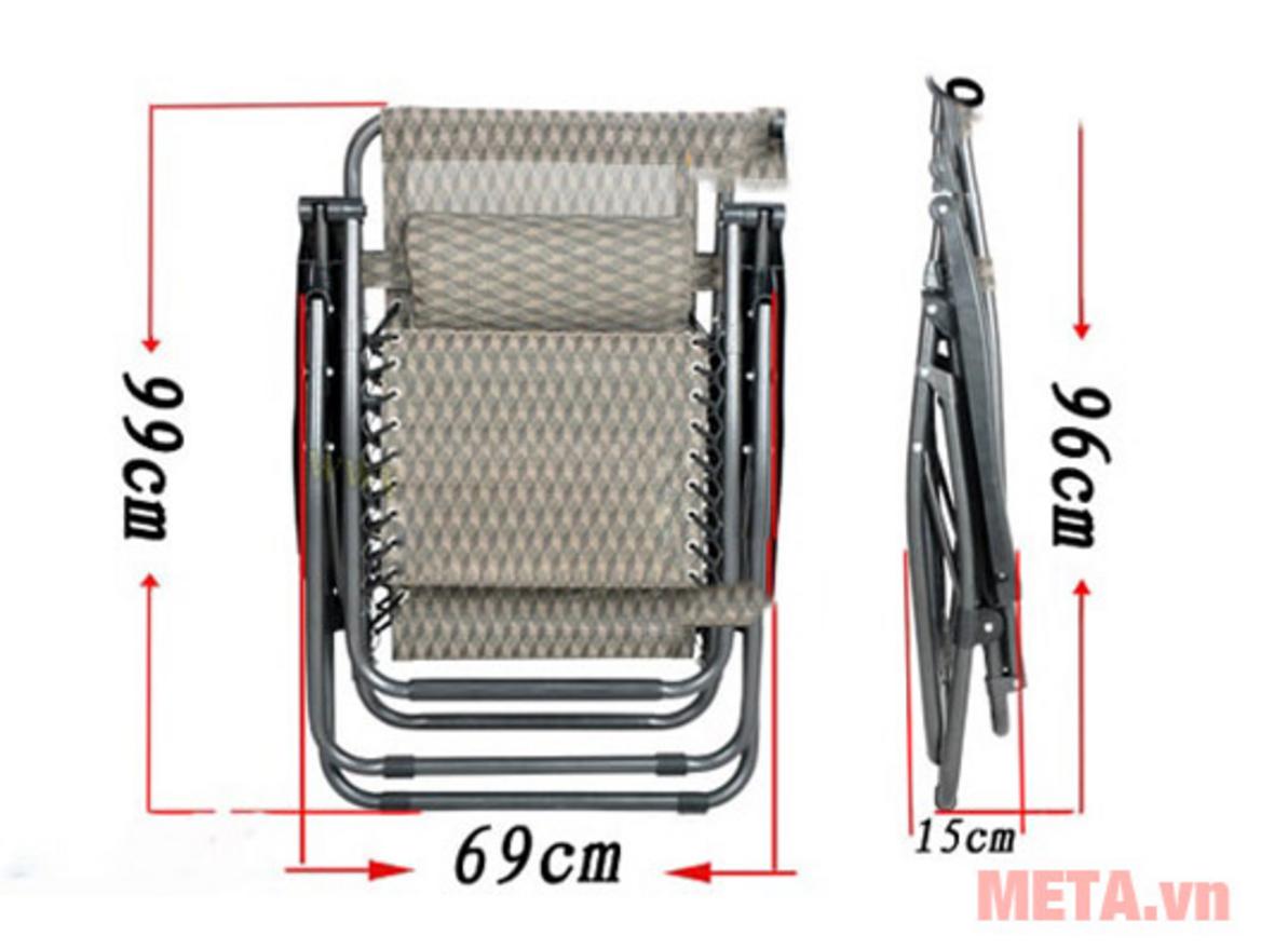 Nikita NIKA 137 dễ gấp mở, thuận tiện cất giữ trong không gian nhỏ.
