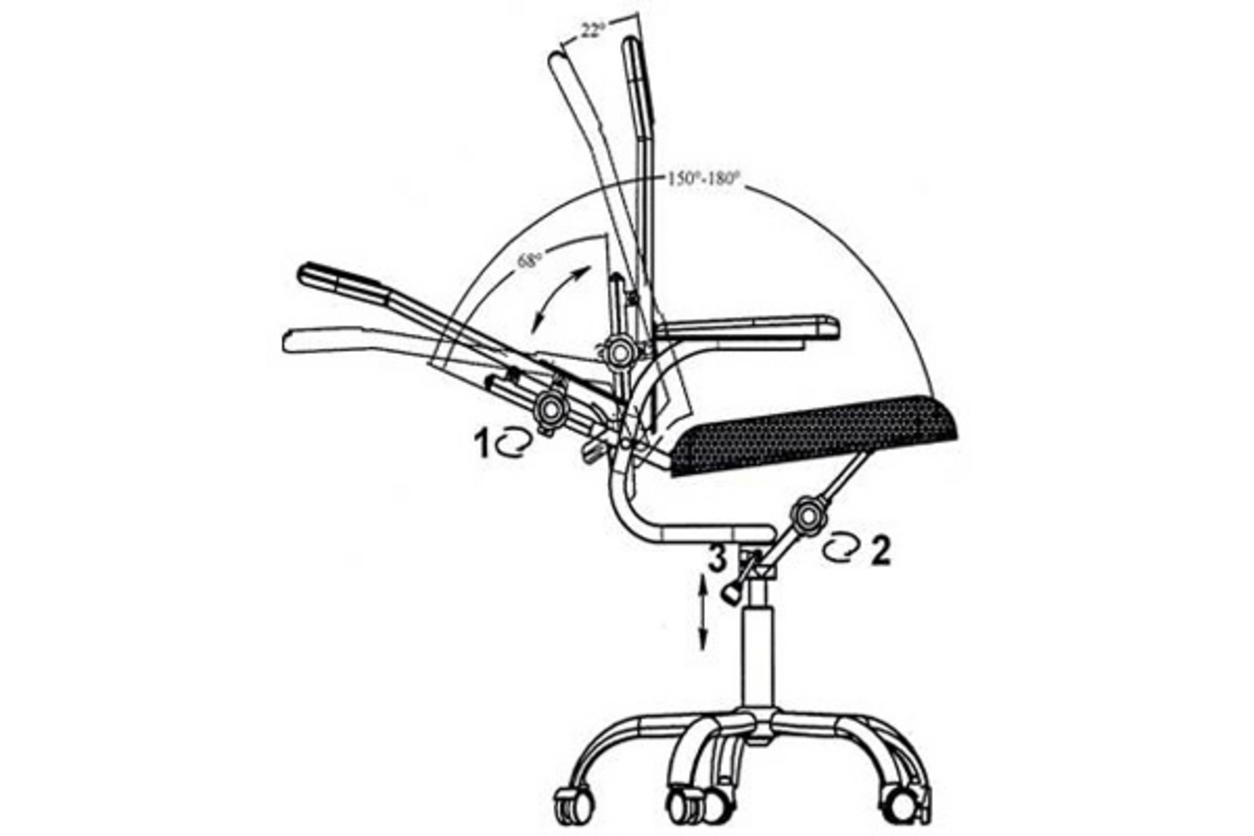 Cận cảnh chất liệu và kết cấu của Ghế xoay GX207-M.
