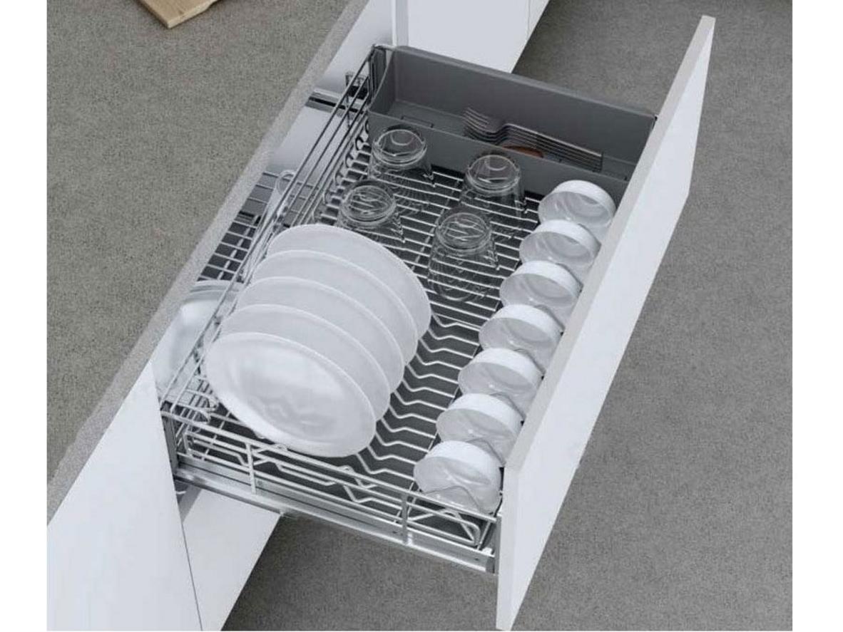 FD3903 lắp âm tủ giúp bát đĩa gọn gàng, thoáng nước và dễ vệ sinh.