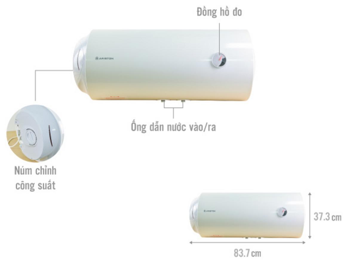Gia nhiệt mạnh, đủ nước nóng cho gia đình 4-5 người