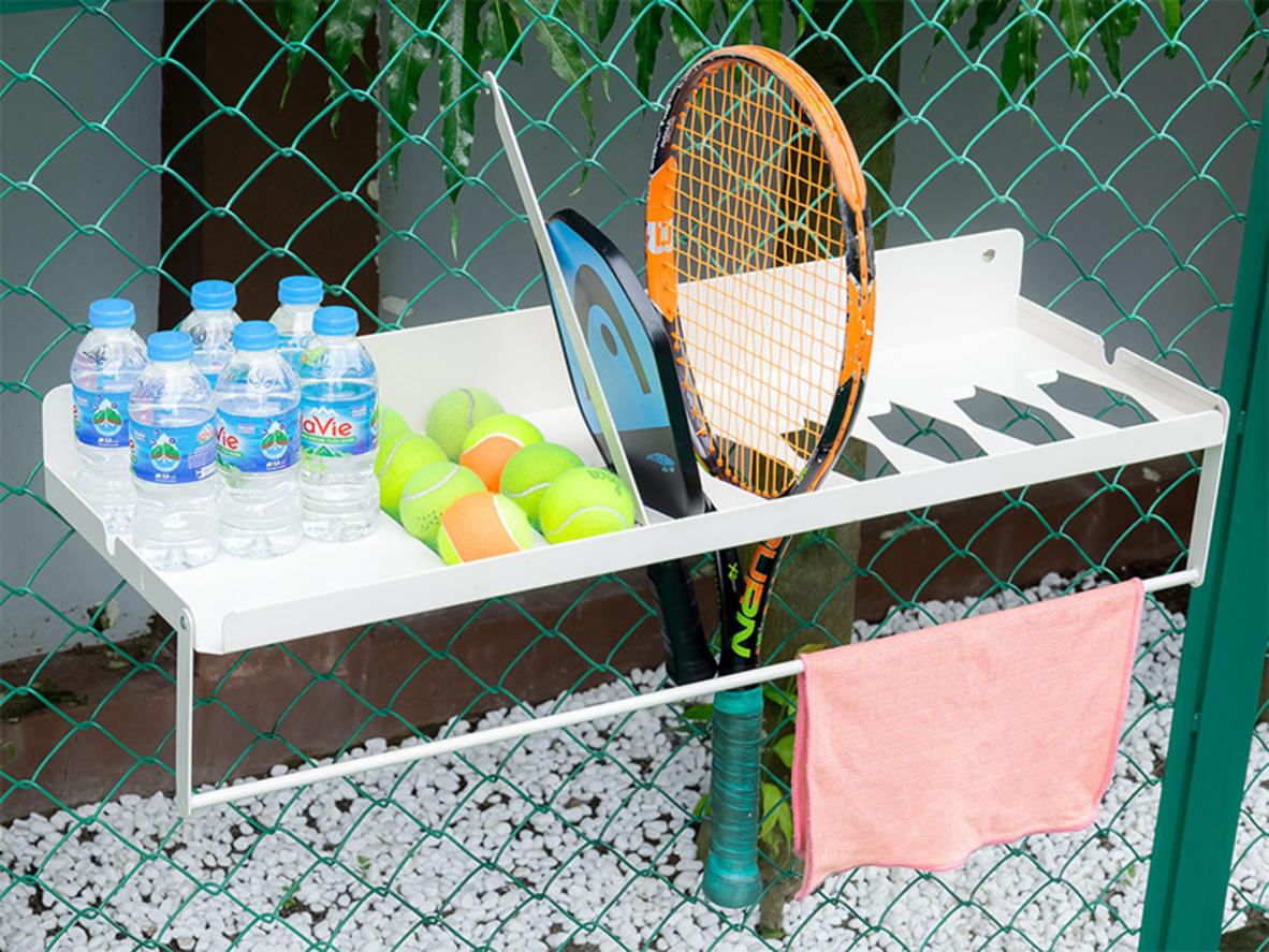 P-104 phù hợp cho gia đình, CLB nhỏ và cửa hàng thể thao cần sắp xếp gọn phụ kiện tennis.