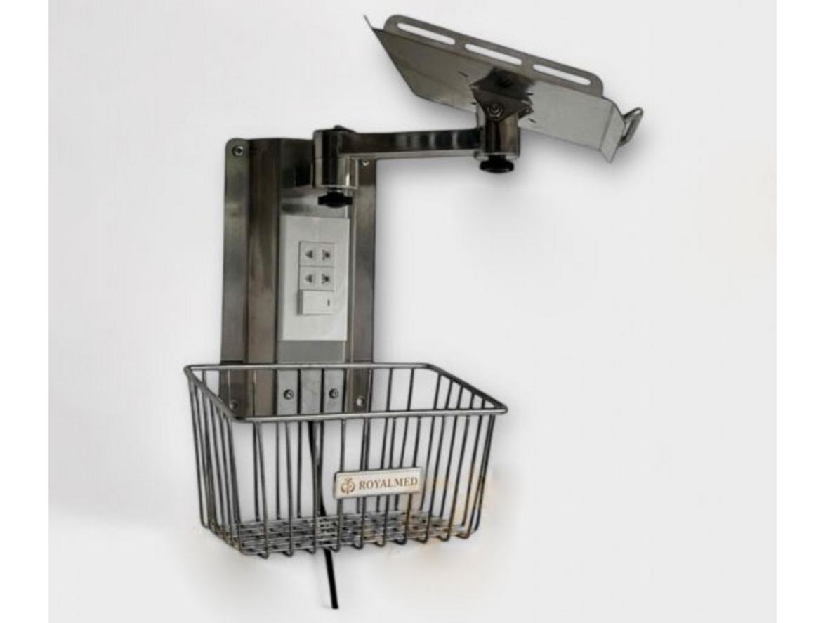 Giá treo máy monitor theo dõi bệnh nhân Royalmed GTM01 (GTM201) giúp cố định monitor an toàn và gọn gàng.
