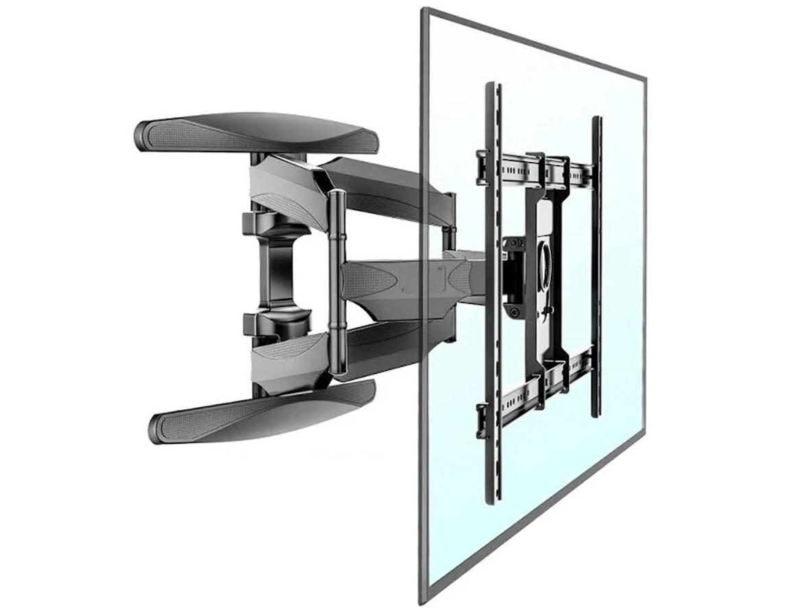 Giá treo tivi đa năng ErgoTek E68 55-82 inch cho phòng khách và showroom hiện đại.