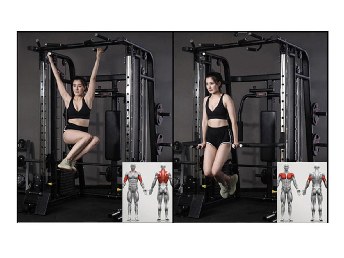 Giàn tạ đa năng HQ-368 - Kèm ghế tạ: giải pháp tập toàn thân cho phòng gym tại nhà