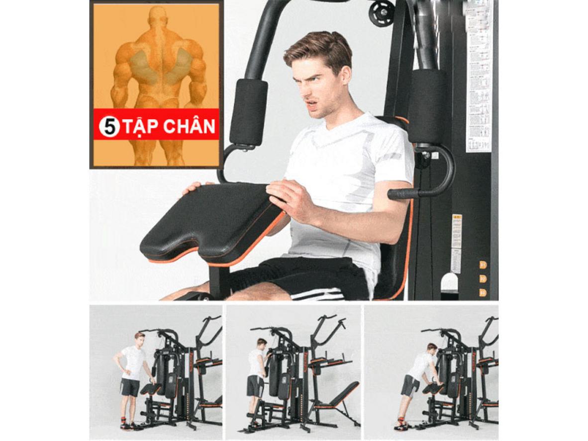 Khung thép sơn tĩnh điện và cấu trúc chắc chắn giúp HQ-808I tập ổn định hơn.