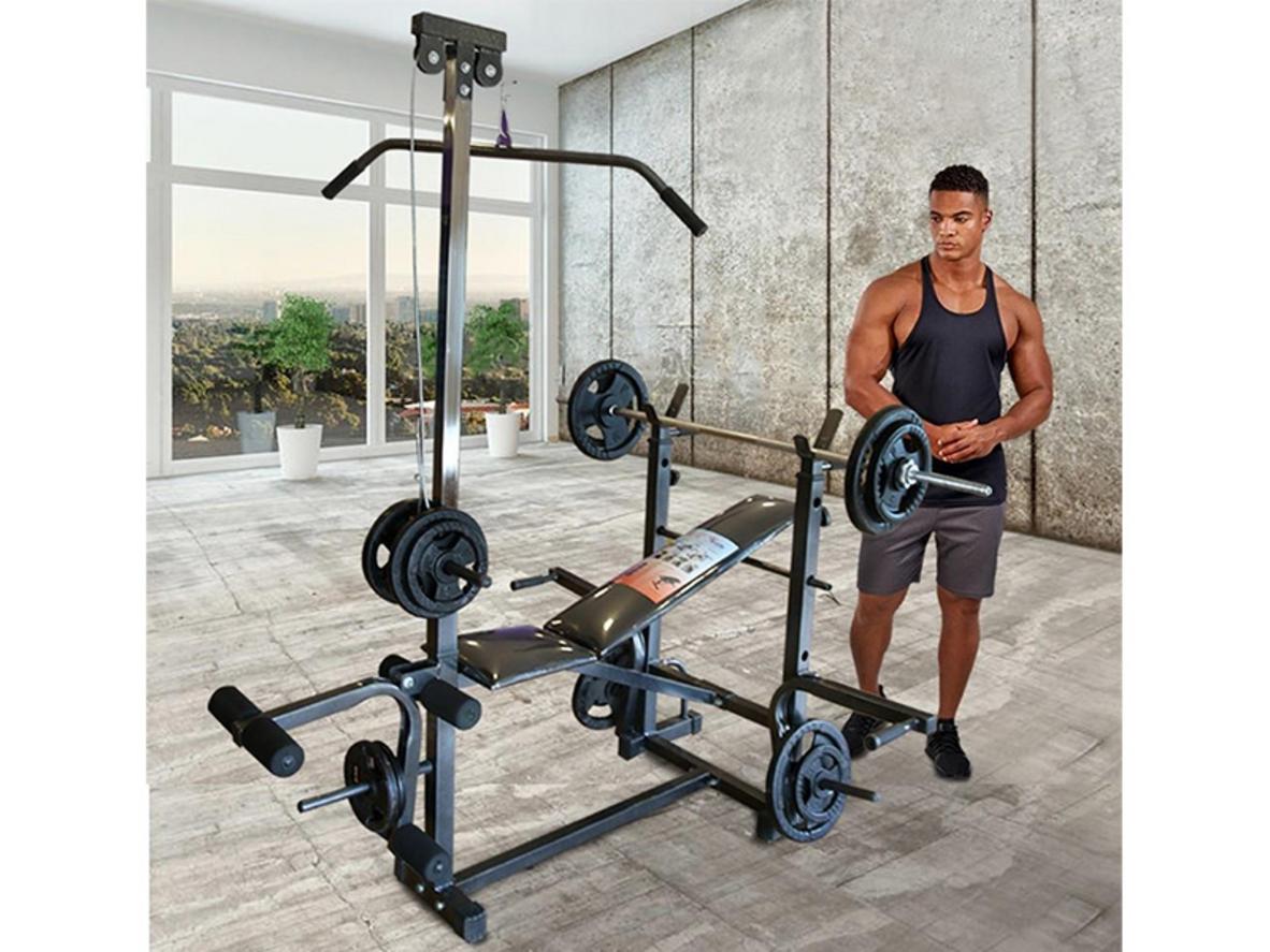 Giàn tạ nằm Vietfit G305 phù hợp cho góc tập tại nhà nhỏ gọn.