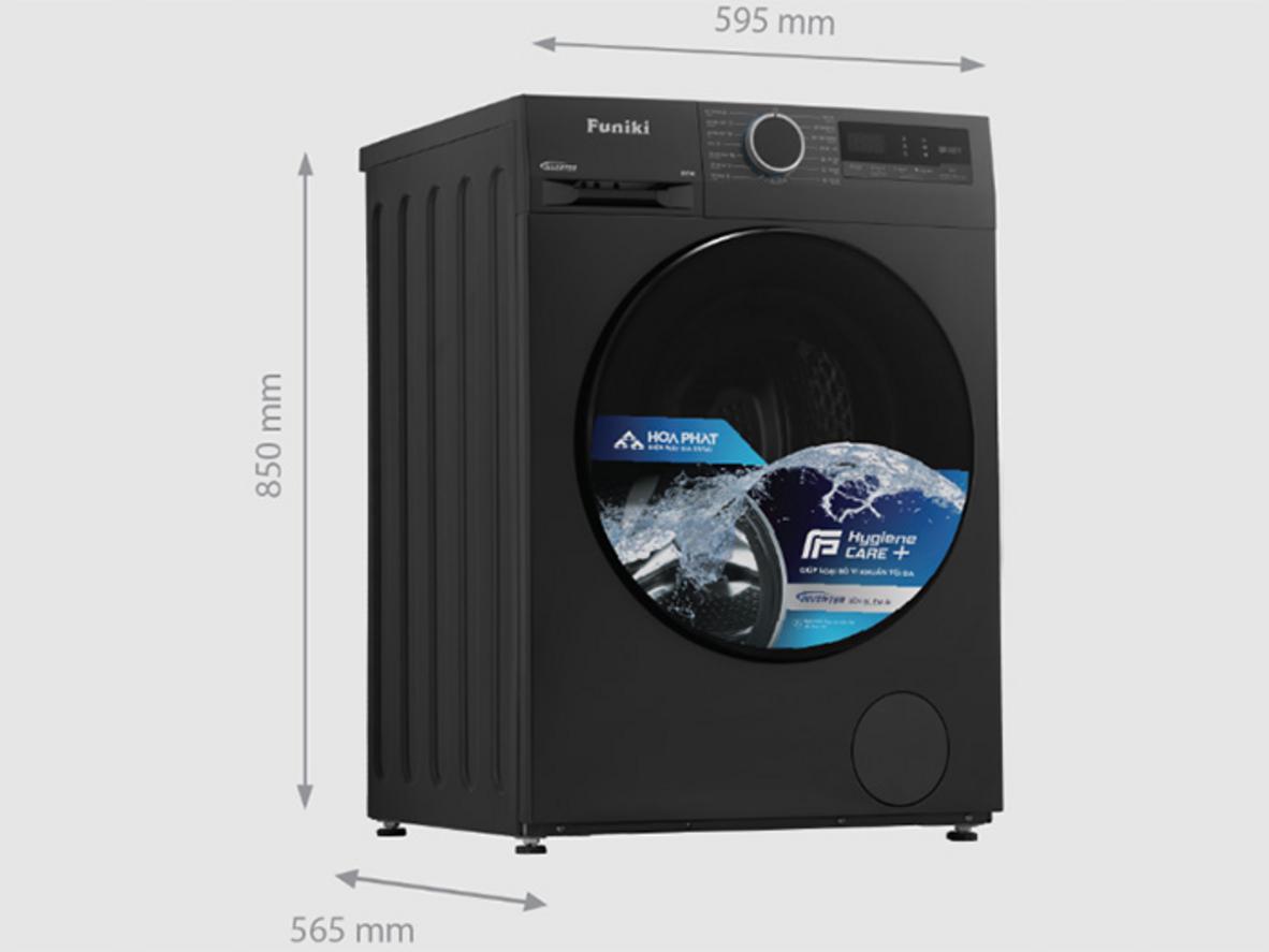 Giặt nước nóng 90°C hỗ trợ làm sạch sâu và giảm mùi bám.