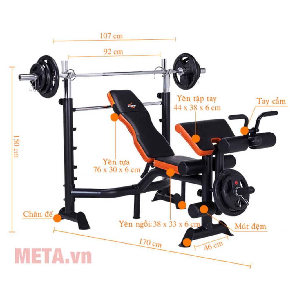 GM 4380 hỗ trợ nhiều nhóm cơ, phù hợp cho lịch tập tại nhà.