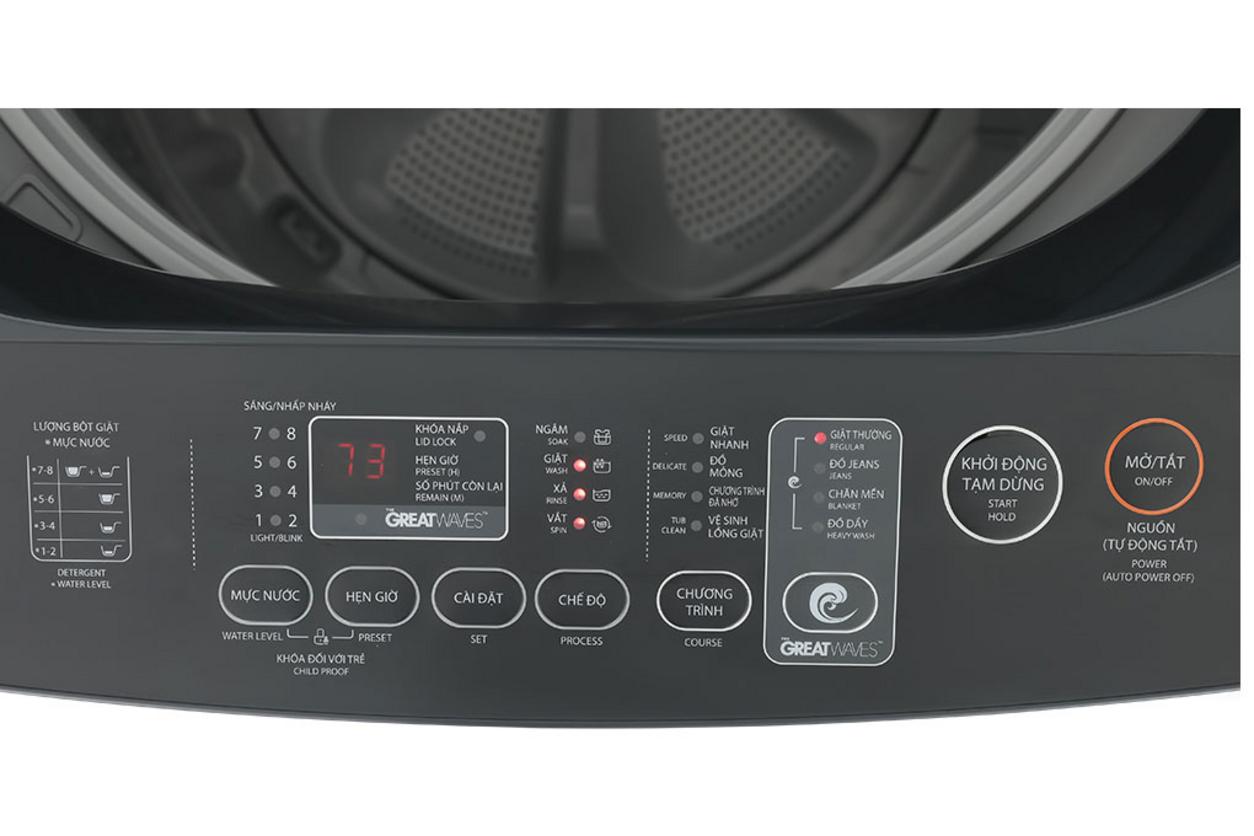 Greatwaves 3 luồng nước tăng hiệu quả giặt sạch cho mẻ giặt lớn và đồ dày.