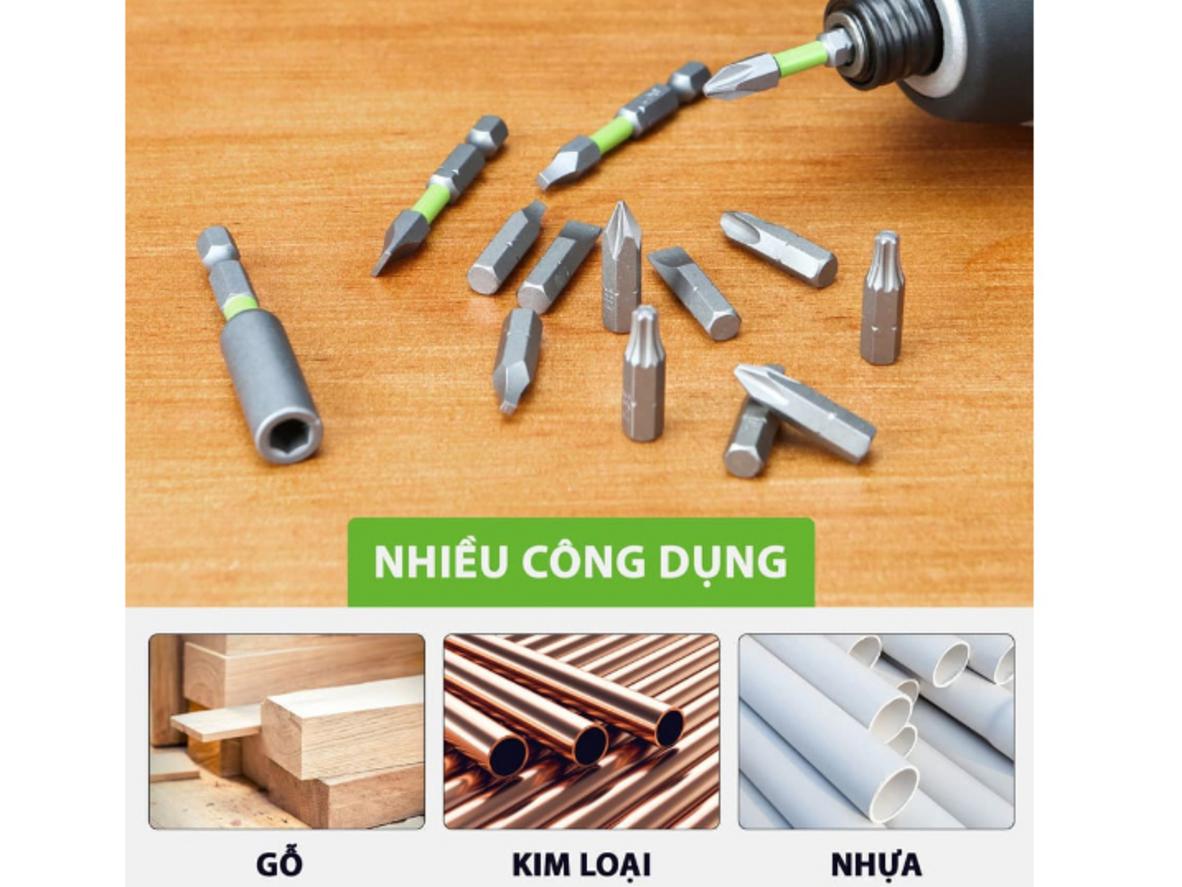 Hộp đựng gọn giúp mang theo và bảo quản phụ kiện thuận tiện hơn.