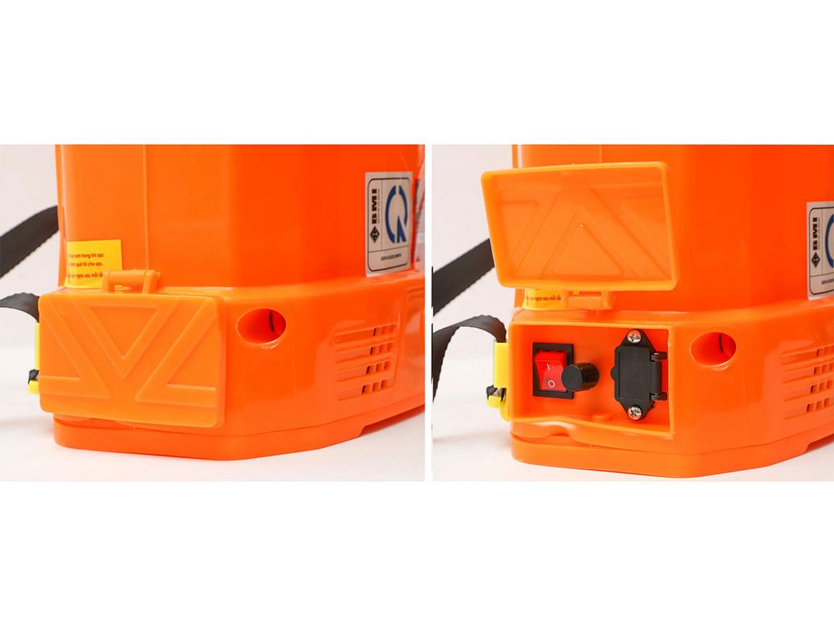 Dung tích 16 lít giúp máy gọn hơn và dễ di chuyển hơn khi sử dụng.