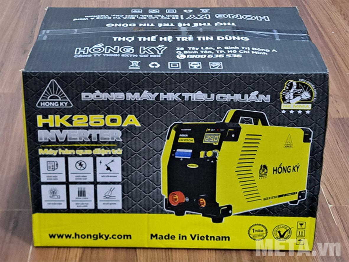 Điện áp không tải 78V DC giúp HK 250A mồi que nhanh và dễ bắt lửa.