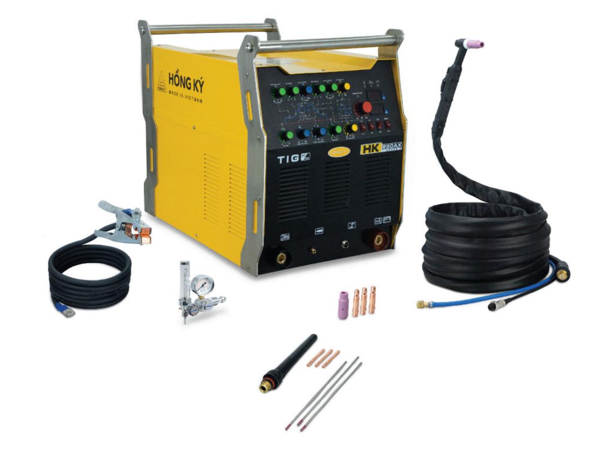 Chế độ TIG AC/DC xung giúp HK TIG 250AX kiểm soát nhiệt tốt và tạo mối hàn đẹp.
