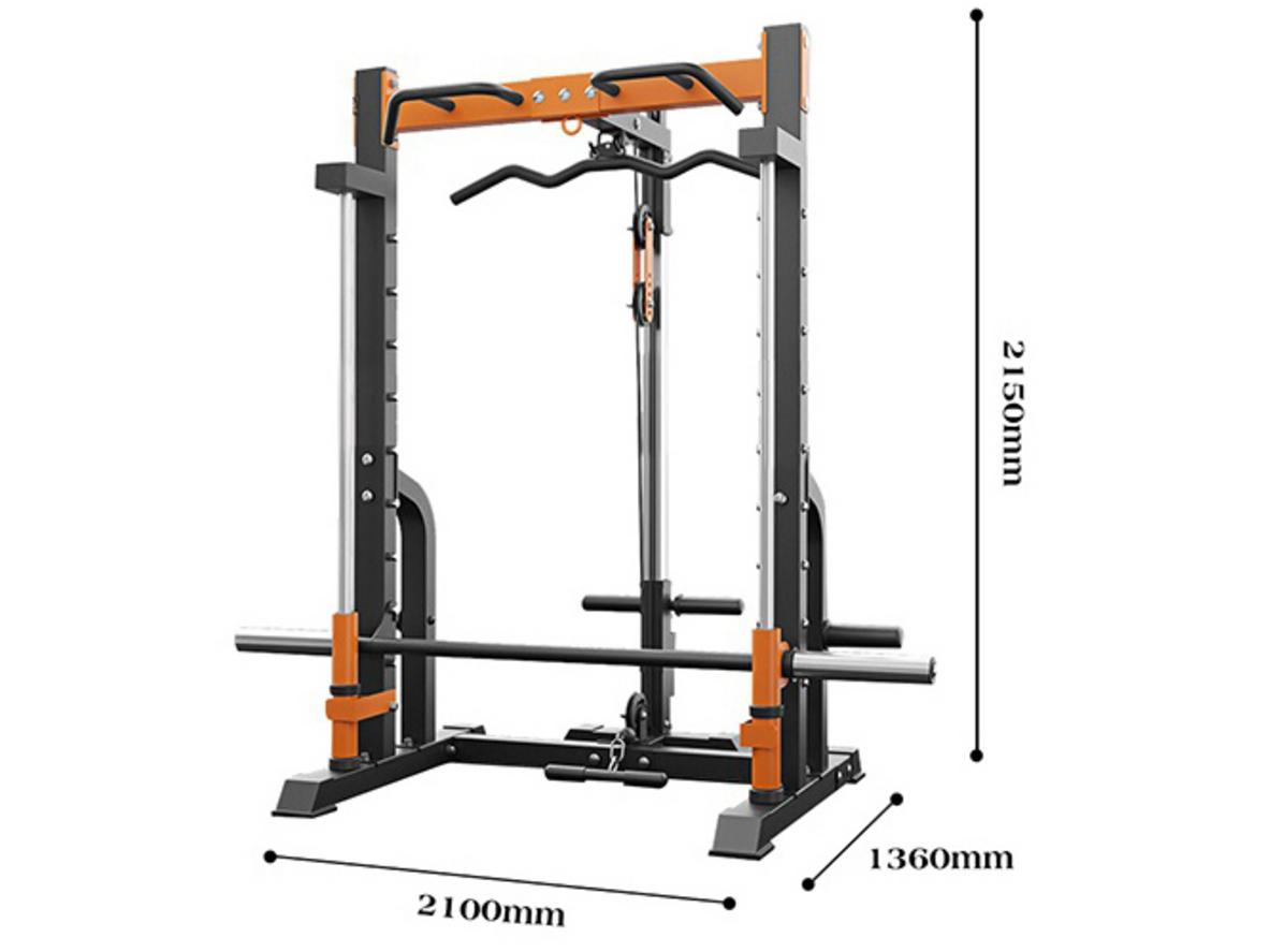 Móc chốt hãm giúp tập squat an tâm hơn khi tập một mình.