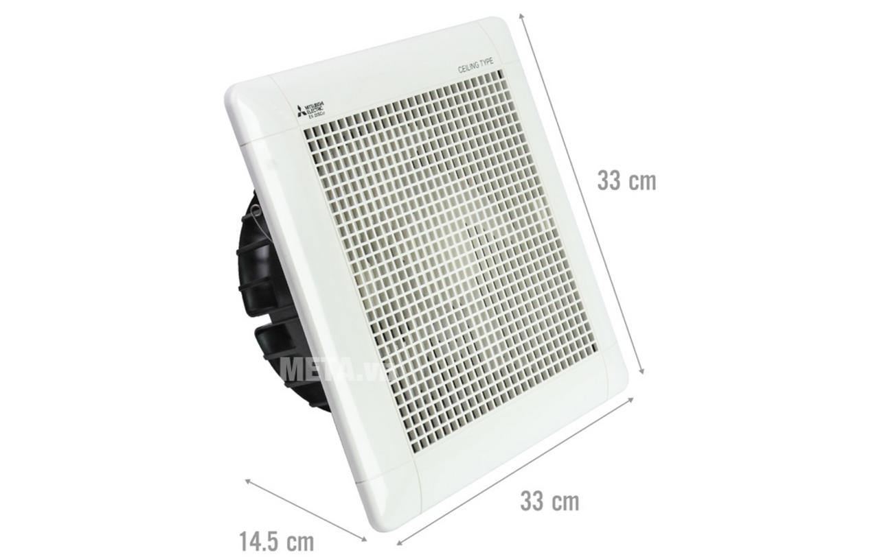 Lưu lượng gió 470 m3/h giúp không gian thoáng sạch nhanh.