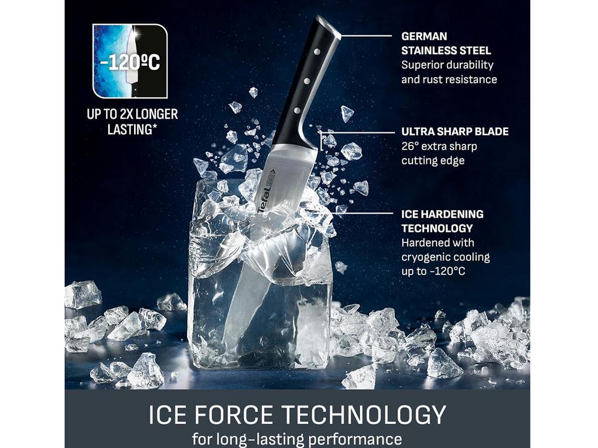 Ice Force và góc cắt 26 độ giúp thao tác cắt mượt, chính xác.