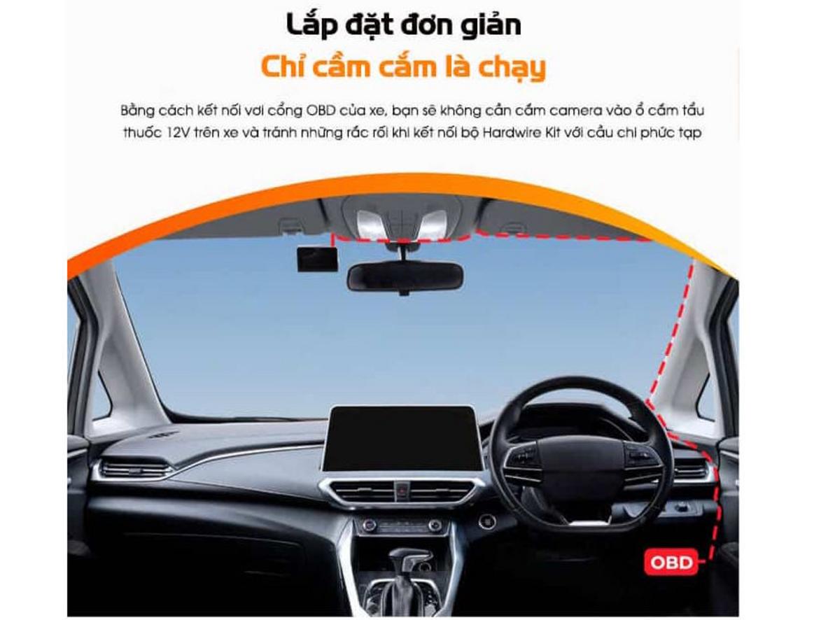 Luồng cấp nguồn OBD II cho camera 70mai: nhanh, gọn, ổn định.