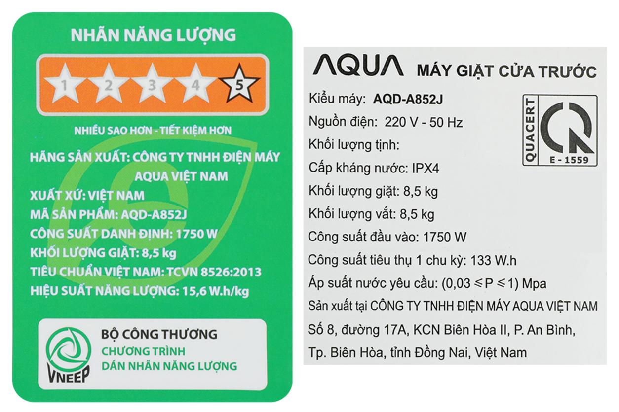 Inverter và AI DBT giúp máy vận hành êm, tiết kiệm điện.
