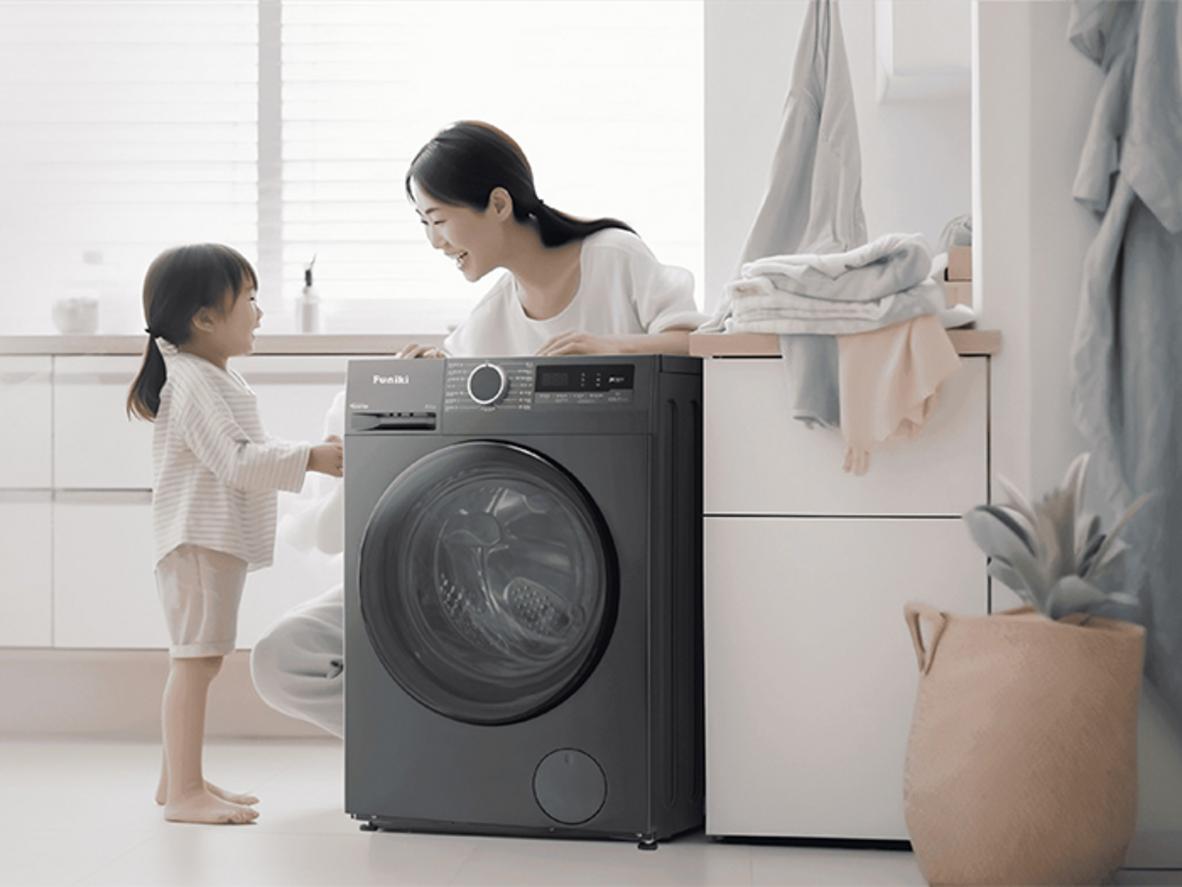 Inverter BLDC giúp máy vận hành êm và tiết kiệm điện.