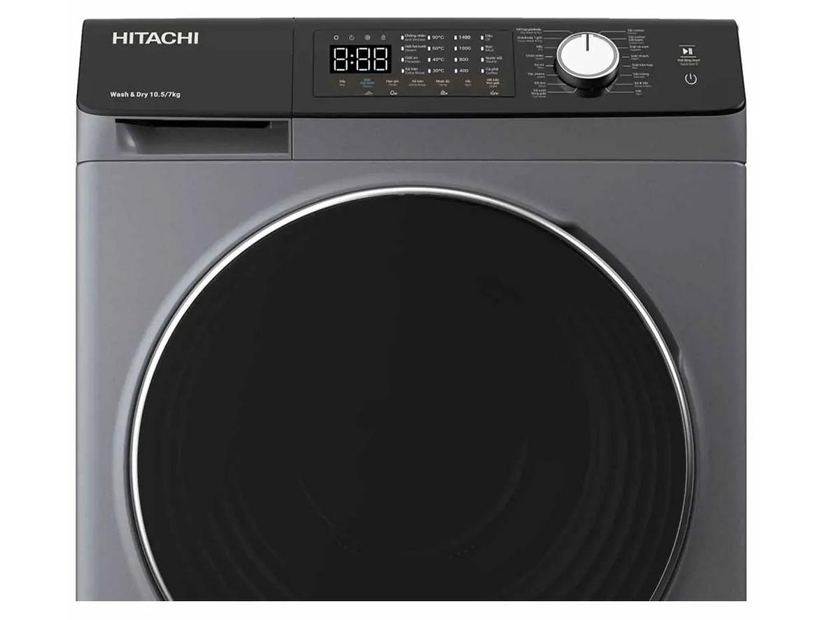 Inverter Control và vắt 1.400 vòng/phút giúp máy chạy êm, khô nhanh hơn.