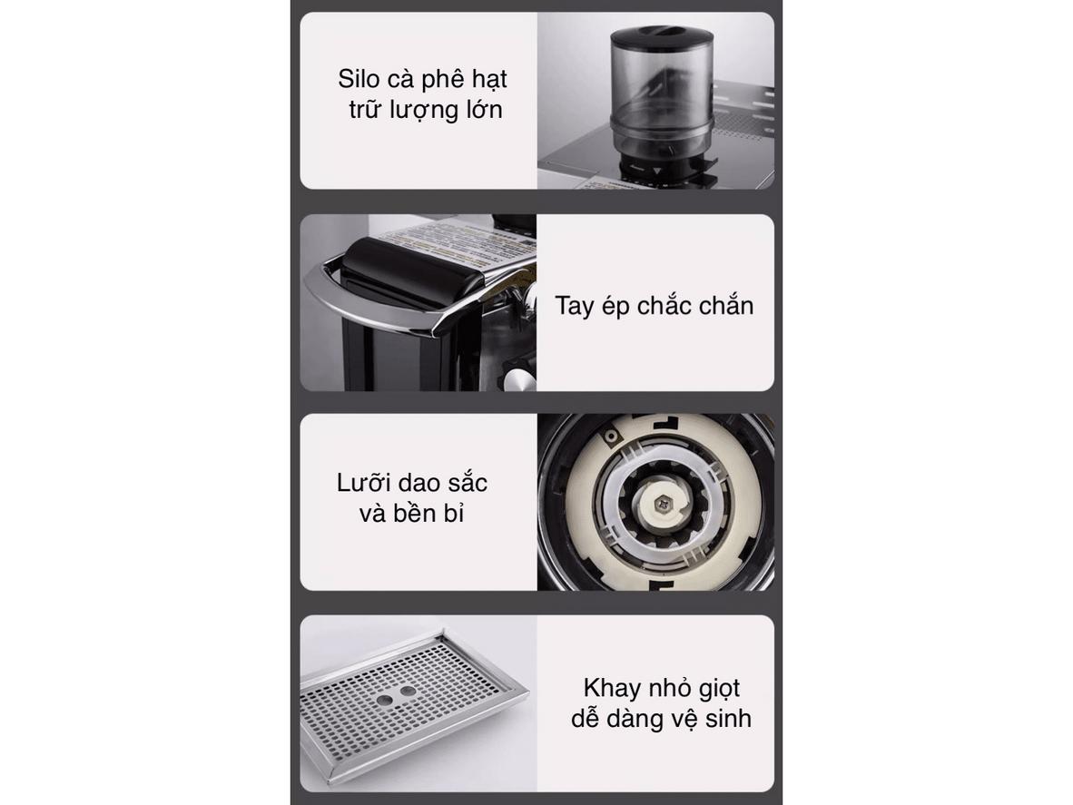 Double Boiler tách riêng nhiệt pha và hơi, hỗ trợ phục vụ ổn định hơn.