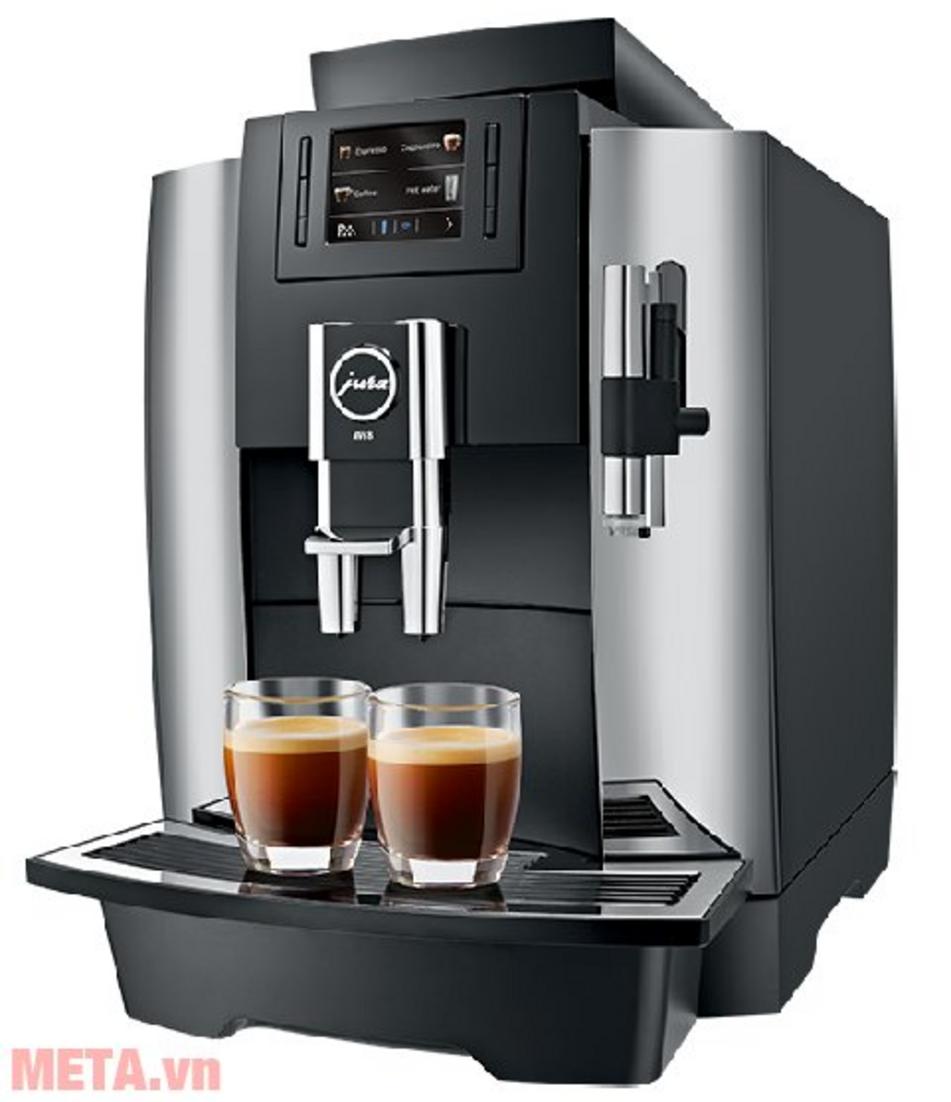 Jura Impressa WE8 tạo Espresso và Cappuccino ổn định cho văn phòng và showroom.
