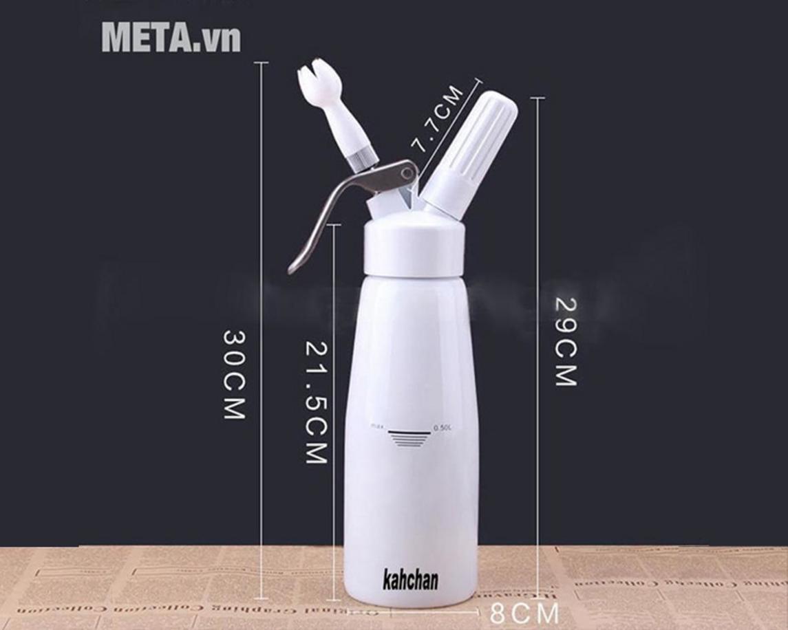 Thân thép phủ sơn tĩnh điện giúp bình bền hơn trong môi trường pha chế ẩm lạnh.
