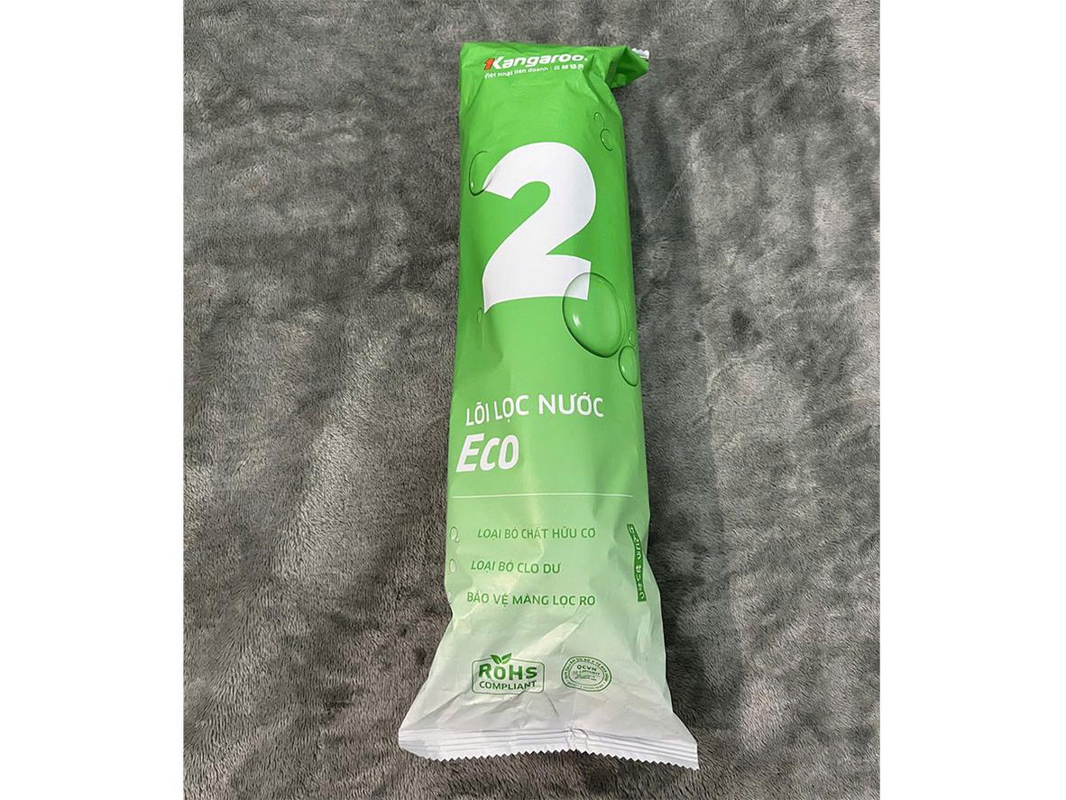 Lõi PP 5 micron giúp chặn cặn thô ngay từ cấp lọc đầu tiên.