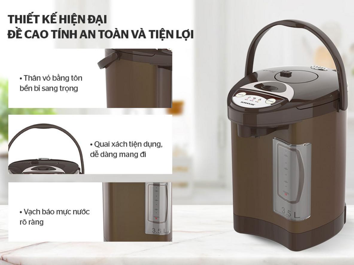 Khóa bơm tay an toàn giúp hạn chế rủi ro khi sử dụng.