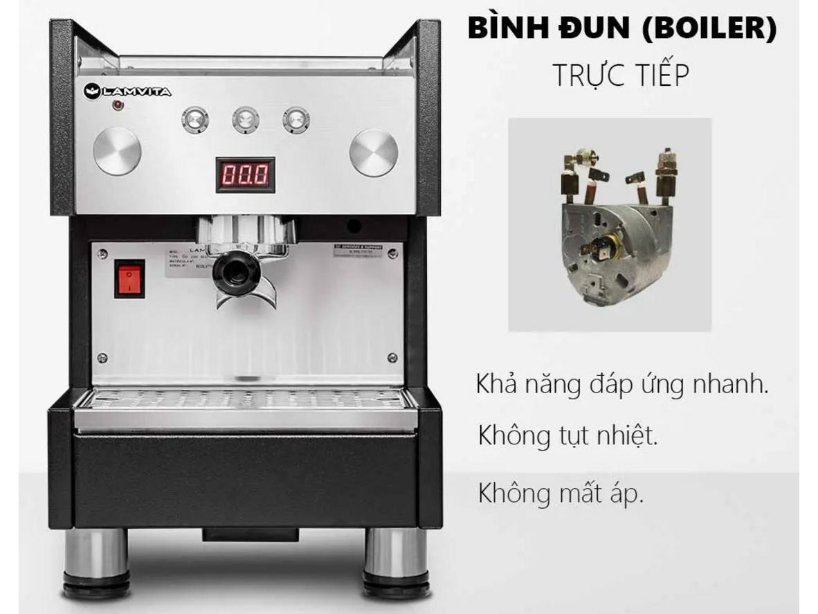 Lamvita SL không có vòi đánh sữa, phù hợp menu tập trung Espresso.