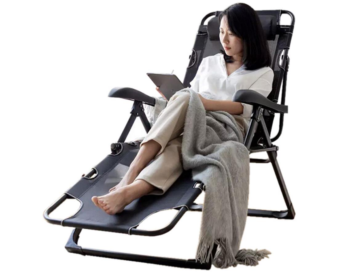 Khung thép sơn tĩnh điện chắc chắn của Ghế gấp thư giãn Nikita NKT-2036