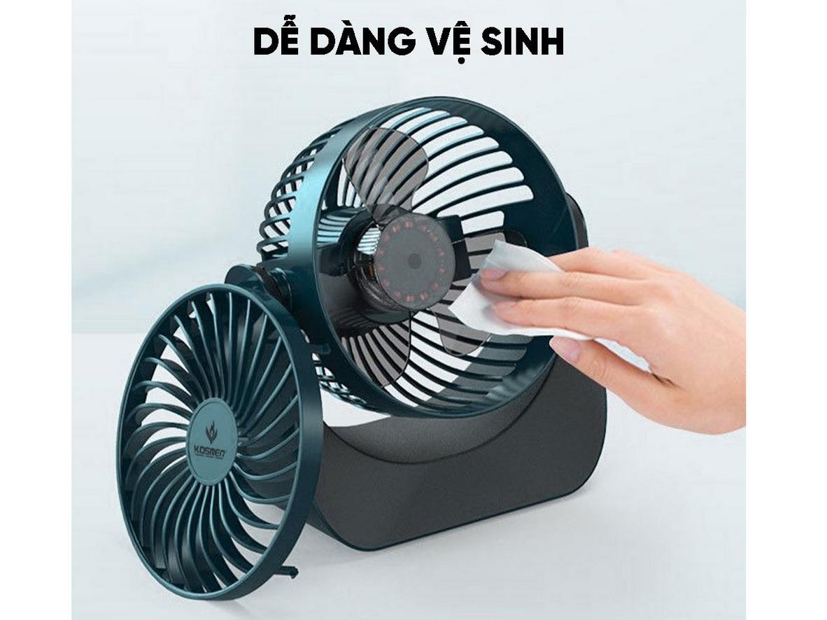 Thiết kế gọn và an toàn giúp KM-F118 dễ đặt ở nhiều không gian.