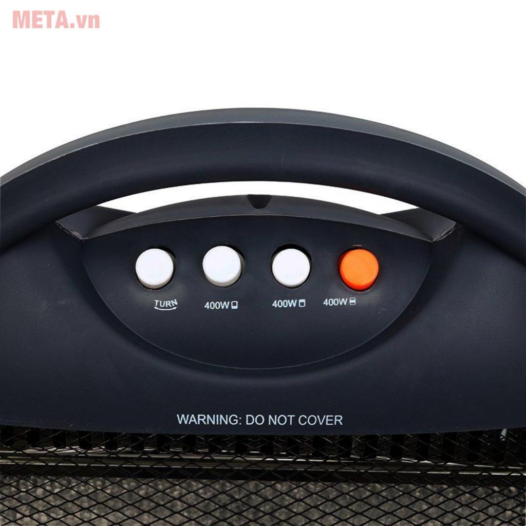 Công suất 1.200W phù hợp cho không gian nhỏ cần hơi ấm nhanh.
