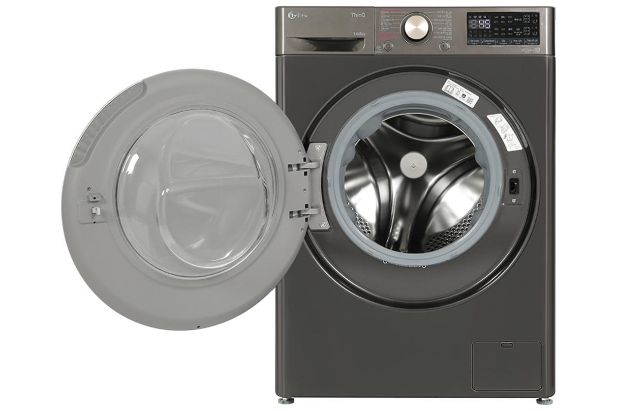 Các công nghệ giặt sấy chính của LG FV1414H3BA được thể hiện trực quan.