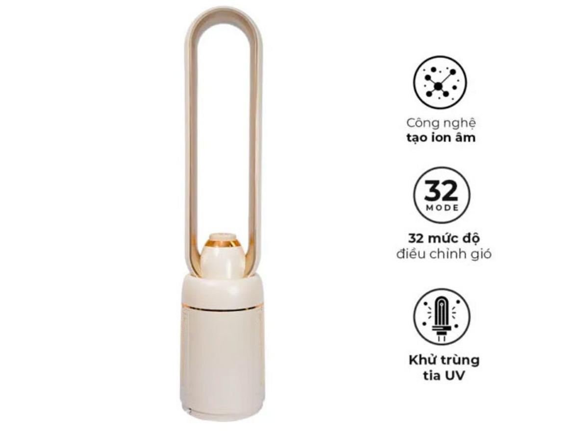 Hệ thống lọc HEPA, ion âm và UV hỗ trợ không khí sạch hơn.